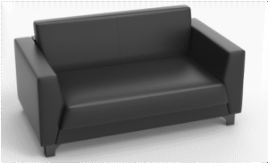 Riyada 2 Seater Sofa Black