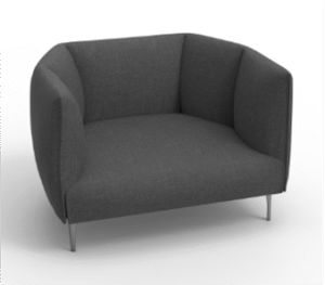 Asil Single Seater Sofa Black